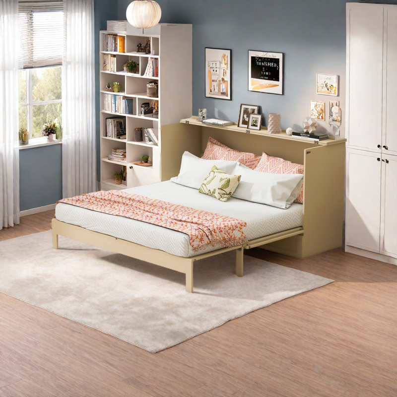 Full Size Murphy Bed With Large Drawers