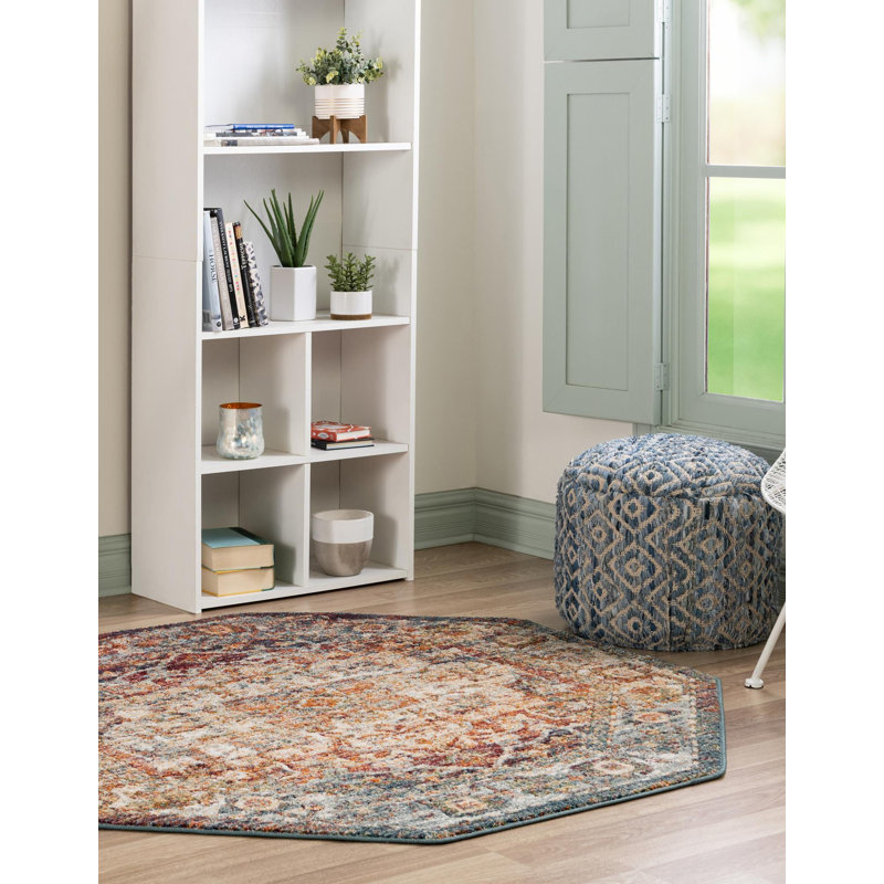 Alresford Oriental Indoor Rug, Octagon 7'10" x 7'10"