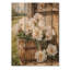 Fermes de pivoines de ferme dans la plaine de chèvre II - Décoration murale en bois de pivoines - sur bois de pin naturel-2076509710
