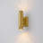 2-Light Aluminum Led Outdoor Wall Light