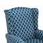 Fauteuil rembourré à oreilles 31,5 po de large avec garniture cloutée