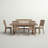 Kentish 6 - Person Extendable Pine Solid Wood Top Trestle Base Dining Set