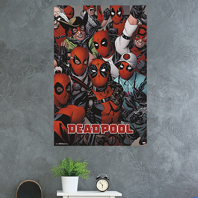 Impression sur papier deadpool-faces