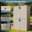 4 pi L 2 pi. D Abri de rangement vertical en résine pour l'extérieur-109026529