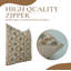 Coussin décoratif en lin fabriqué à la main à motif de blocs de tissu fabriqué à la main Fab divine Madubala pour canapé, lit et salon - 16 x 16 po-1218801074-1218801069-1262783055