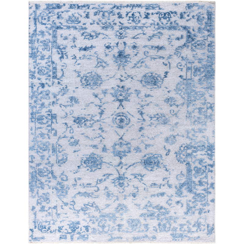 Overdyed One-of-a-Kind 7' 10" X 9' 10" Hand Knotted Area Rug