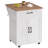 Insken 33.3" Rolling Kitchen Island Cart with Storage and Drop Leaf-1212658089