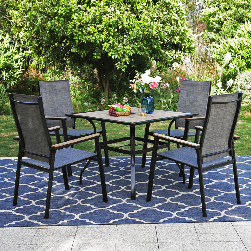 Galdo 4 - Person Patio Dining Set with Square Table