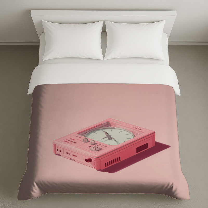 Retro Electronic Clock Duvet Covers, Queen