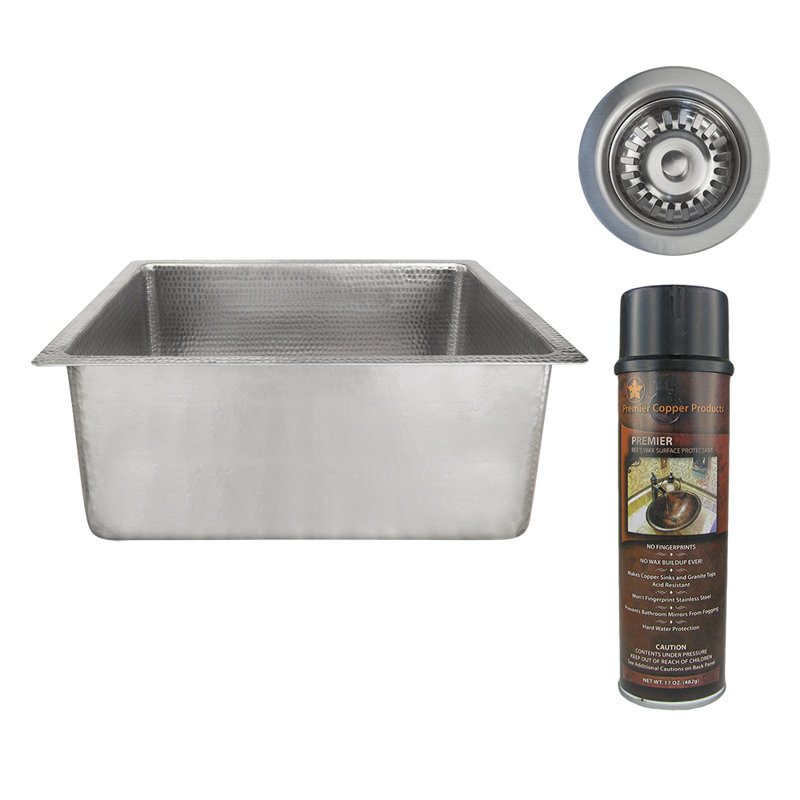 Premier Copper Products BSP5_BREC20EN-D Bar Sink And Drain Package