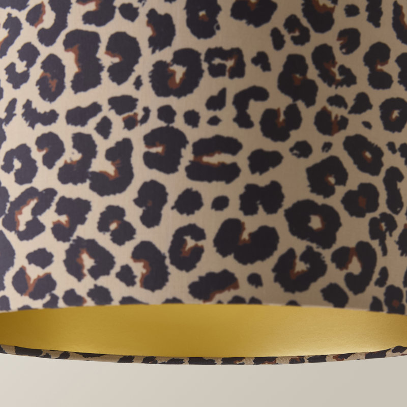 Aljet 20cm H Blended Fabric Drum Lamp Shade ( Slip-On ) in Brown: Cream
