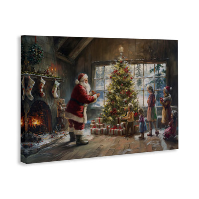 Art mural sur toile «Christmas Morning Family» par Imagine It Images