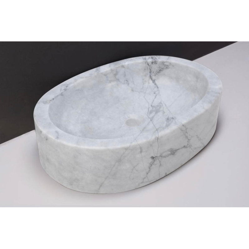 Forzalaqua Granite Handmade Oval Bathroom Sink