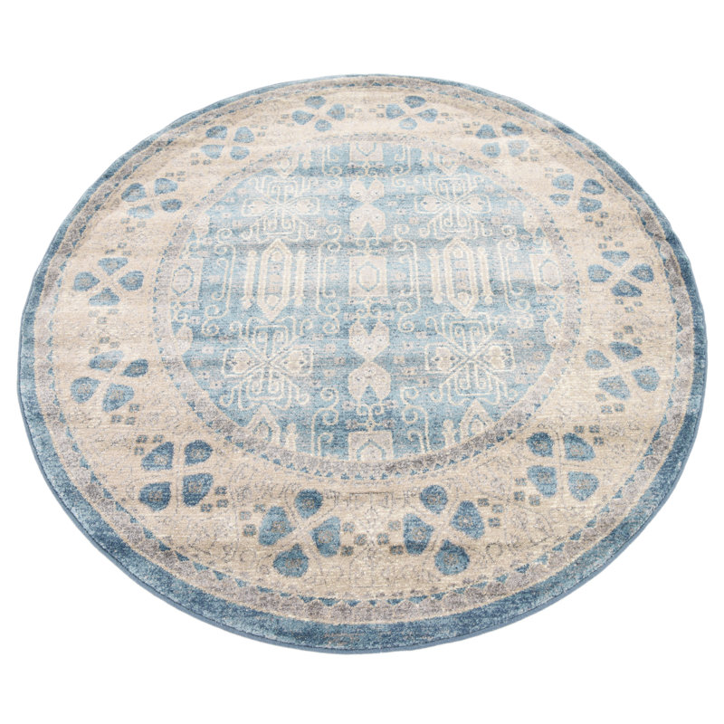 Oriental Indoor Rug, Round 7'3"