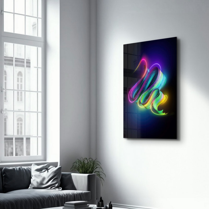 Peinture décorative en verre trempé
