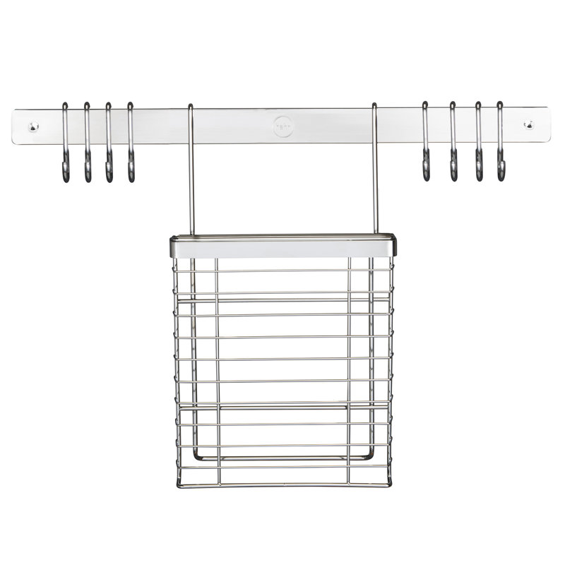 Metal Utensil Crock, Chrome