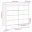 100cm Solid Wood Sideboard-478159553