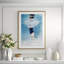 Caucasian Woman Swimming Underwater Giclee Print by Getty Images
