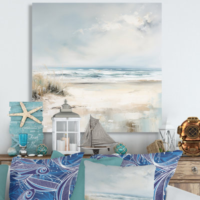 «Coastal Ocean Charm in Winter II», reproduction sur toile