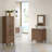 Asellus 31"W x 22"D Bath Vanity in Reclaimed Gray with White Marble Top and White Basin