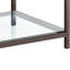 1-Shelf Glass Top Side End Table
