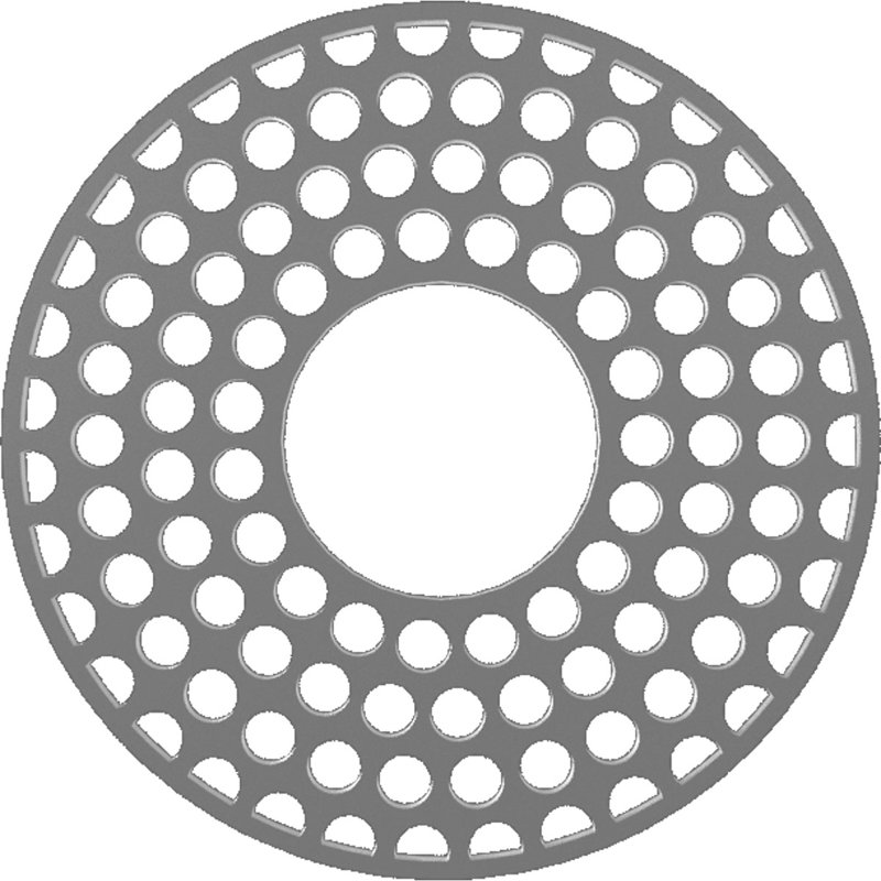 Médaillon de plafond en PVC de qualité architecturale Fink, H 38 po x l 38 po x P 1 po, Nickel