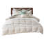 Édredon double / grand en coton / gris avec garniture moderne-118742889-118742891