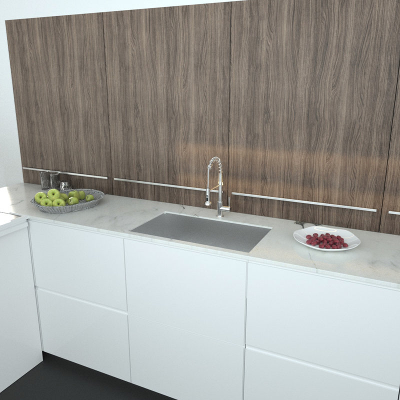 32"X19"X9" Undermount Sink - Stainless Steel Kitchen Basin With Condensation Prevention Coating And Drying Rack 32 Inch Deep Noise Reduction Pad Efficient Drainage