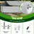 Valerton 8X4X1.5 ft Galvanized Keyhole Composting Raised Garden Bed-1560142817