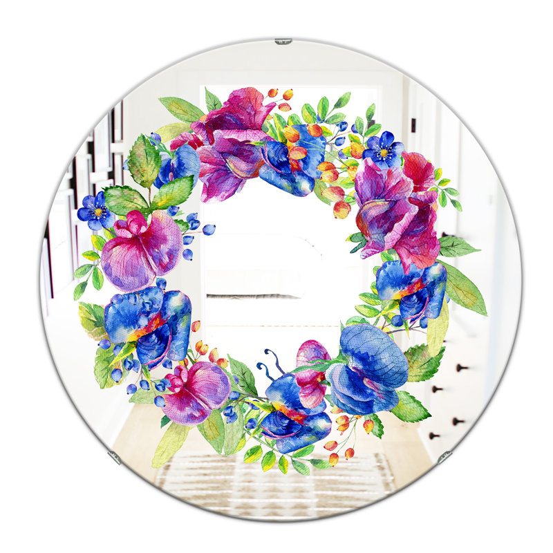Miroir mural Wreath, H 23,6 po x l 23,6 po