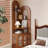 Tan Solid Wood Corner cabinet