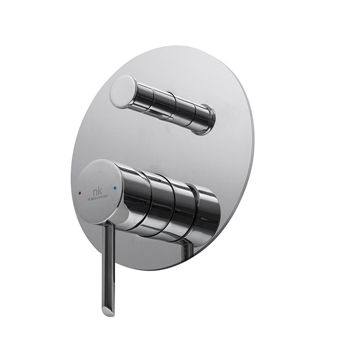 Round Pressure Balance 2 Ways (Shower Head and Tub Spout) in Chrome