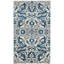 Tapis à motif floral ivoire / bleu Alessia-1362726003