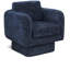 Fauteuil d'appoint pivotant en tissu Alessandra Chenille-88357518