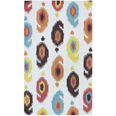 Tapis ivoire Adalise Serene Ikat