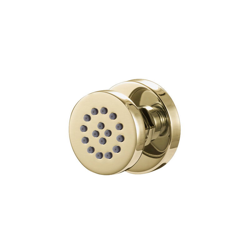 Surface Round Mount Body Jet, 1 Spray Setting, Brushed Nickel