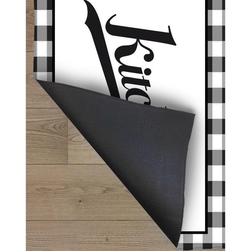 Tapis noir / blanc en jute tissé à la machine Rainsville, Rectangle 3 pi 11 po x 5 pi 11 po