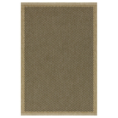 Jute/Black Indoor/Outdoor Area Rug
