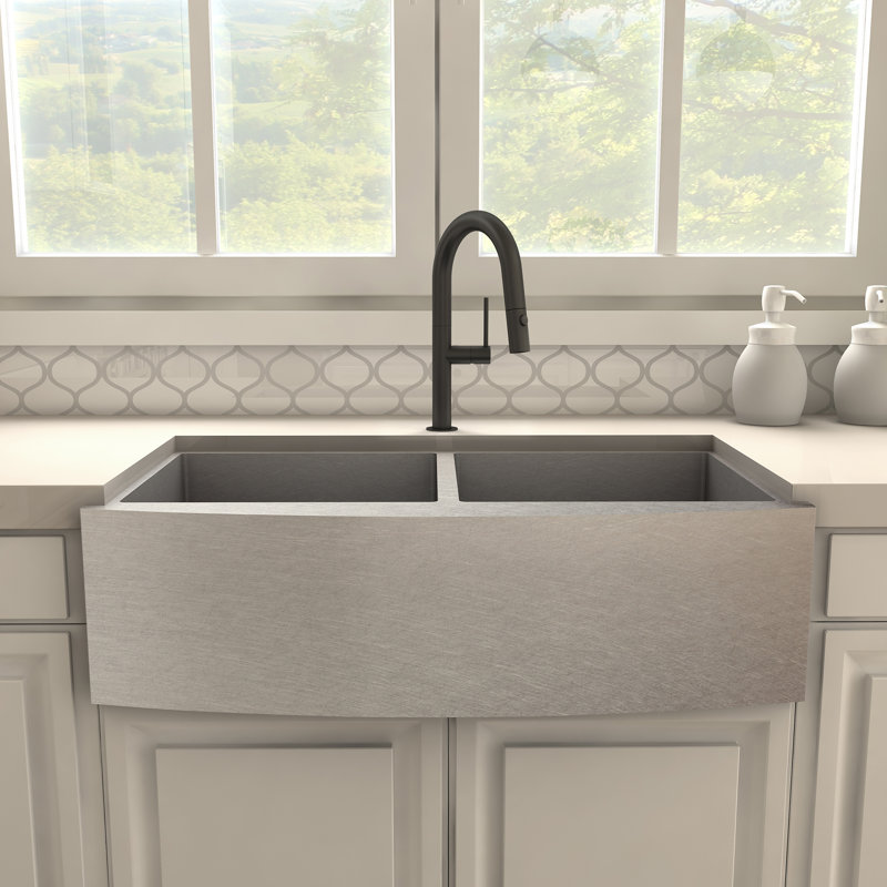 Voltaire Pull Down Single Handle Kitchen Faucet with Side Spray and Accessories, Matte Black