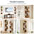 Elburt Corner Bookcase, 4 Tier floating corner shelf-1282613005