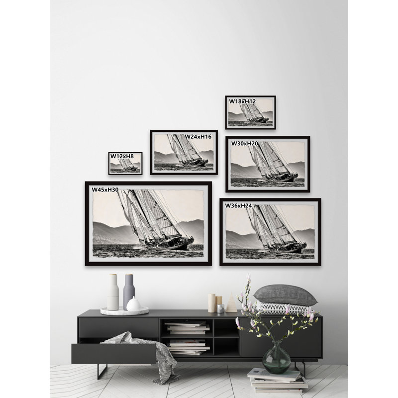 «The Bluenose», reproduction encadrée, H 8 po x l 12 po