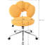 Chaise de bureau pivotante à 360 ° en tissu, réglable en hauteur, cinq pour faciliter le déplacement, coussin éponge haute densité, conception ergonomique, capacité de mobilité de 220 lb,