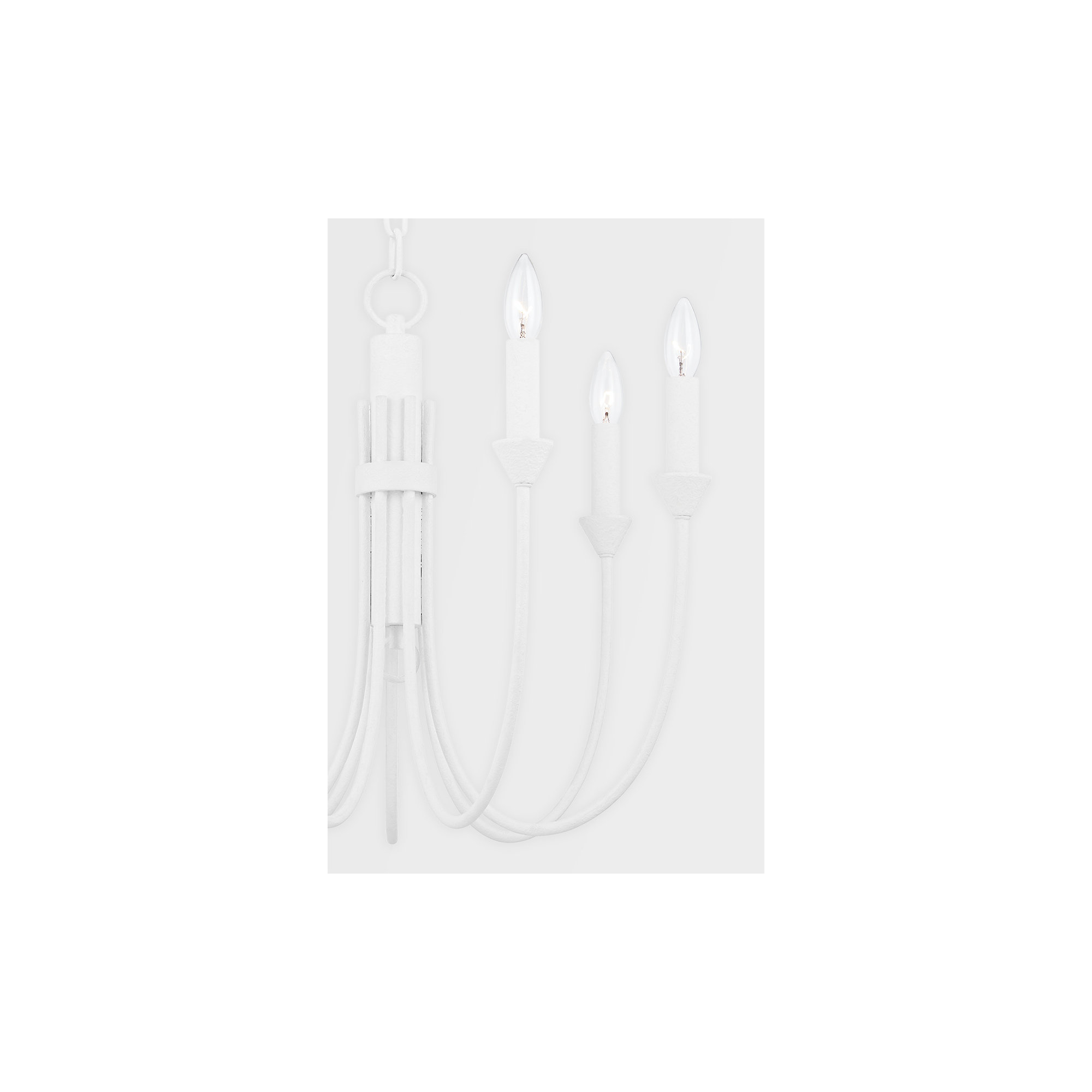 Alexandria 7 - Light Dimmable Chandelier, Gesso White