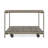 3-Piece Metal Frame Wood Living Room Coffee Table And 2 End Tables Set, End Table