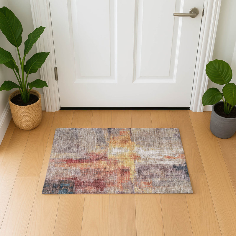 Premium Machine Washable Bucz AMF1759 Modern Rug, Rectangle 1'8" x 2'6"
