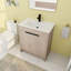 Meuble-lavabo simple 30,06 po avec comptoir en céramique-87935101