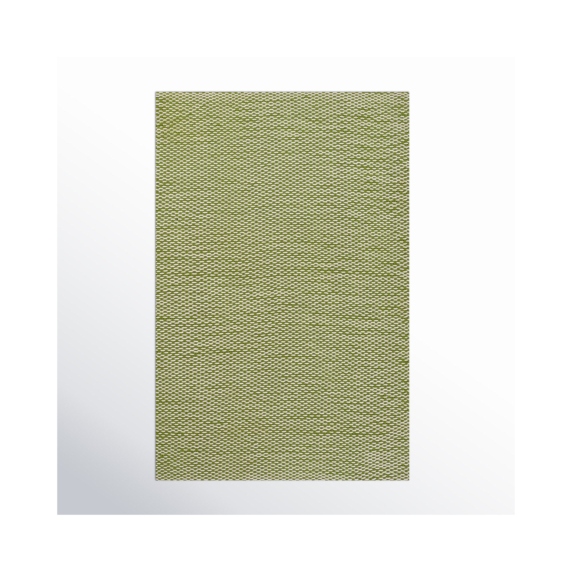 Marseille Hand Woven Geometric Green Indoor Outdoor Rug, Rectangle 8' x 10'