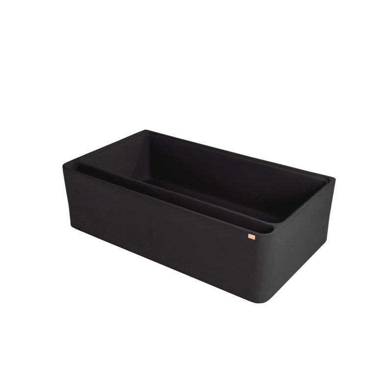 Iguazu 33'' L Single Basin Kitchen Sink, Dessert Brown