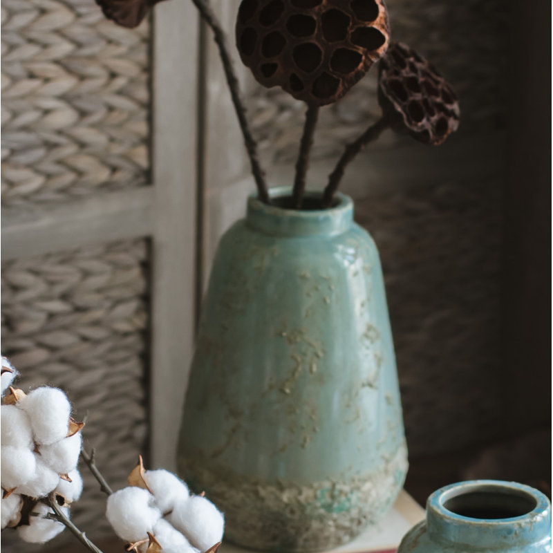 Vase de table Jo, 10" H x 7 W x 7" D