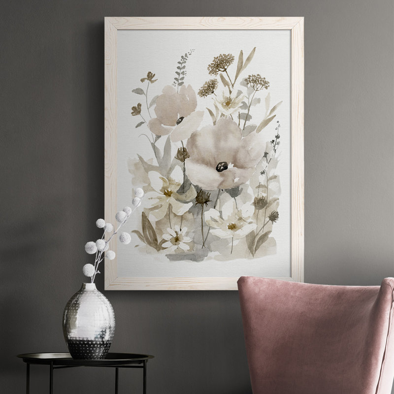 Neutral Nature II, reproduction d'art sur toile, Blanc, H 37,5 po x l 27,5 po x P 1 po